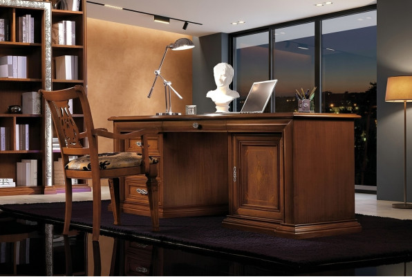Designer Schreibtisch Tisch Möbel Büro Schreibtische Massivholz Tische Italien