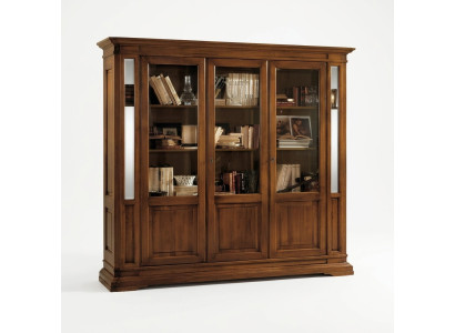 Schrank Regal Wohnzimmer Bücherregal Holz Büroschrank Schränke Vitrine Italien
