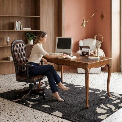 Tisch Schreibtisch Sekretär Schreibtische Italienische Möbel Büro Holz Tische
