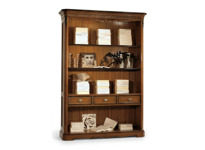 Büro Bücherregal Holz Bücherregal mit Schubladen Design Arbeitszimmer Möbel Neu
