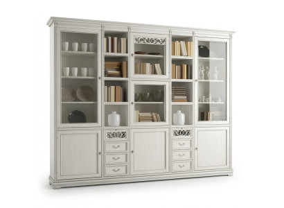 Arbeitszimmer Möbel Büro Bücherregal Holz Bücherregal mit Schubladen Design