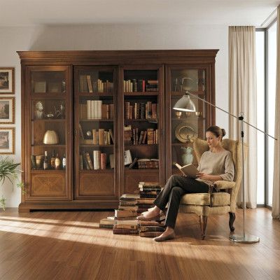 Büro Regal Schrank Schubladen Büroschrank Glastüren Möbel Design Massiv Holz