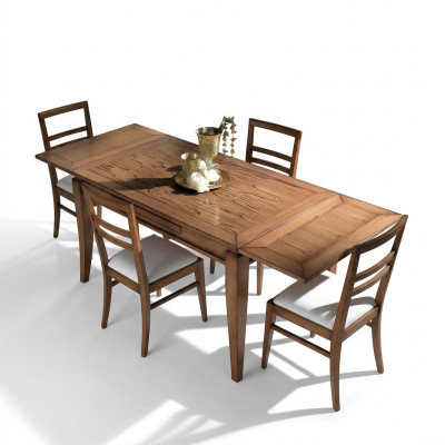 Naturholz Esstisch Tisch Design Modernes Esszimmer Schiebetisch Neu