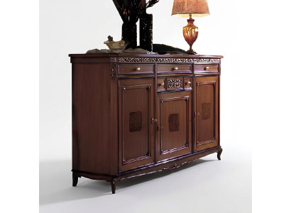 Kommode Wohnzimmer Kommode Schubladen Holz Sideboard Schrank Schränke Massiv