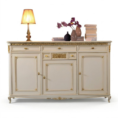 Kommode Anrichte Sideboard Sideboards Massiv Holz Schrank Möbel Kommoden Weiß
