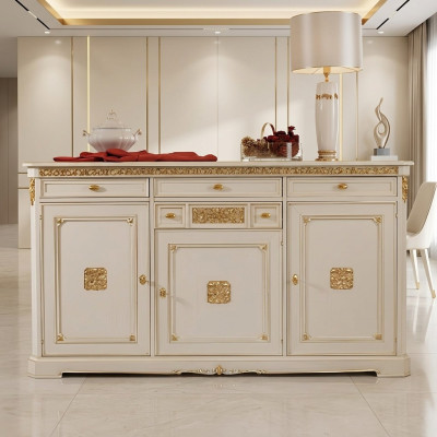 Kommode Anrichte Sideboard Weiß Sideboards Schrank Kommoden Möbel Massiv Holz