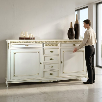 Kommode Anrichte Sideboard Braun Sideboards Massiv Holz Schrank Möbel Kommoden