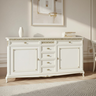 Kommode Anrichte Sideboard Braun Sideboards Massiv Holz Schrank Möbel Kommoden