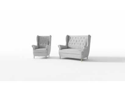 Chesterfield Couch Polster 2+1 Sitzer Polstermöbel Couchen Sofagarnitur Sofas