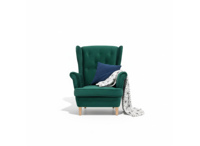 Lounge Ohren Sessel Club Designer Möbel Fernseh Sofa Stuhl Samt Polster Sitz Neu