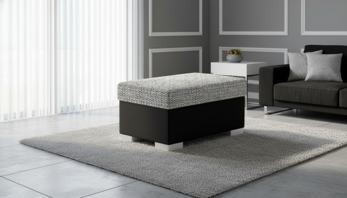 Hocker Pouf Sofa Polster Beistellhocker Fußhocker Ottomane Möbelhocker