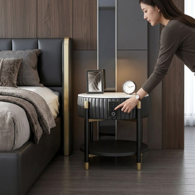 Beistelltisch Nachttisch Sofatisch Couchtische Kaffeetisch Finger Scan System