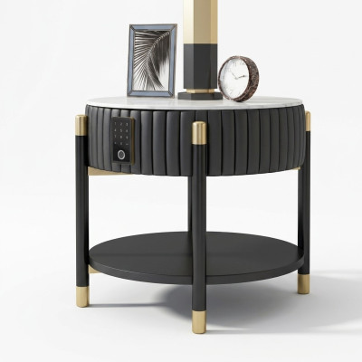 Beistelltisch Nachttisch Sofatisch Couchtische Kaffeetisch Finger Scan System