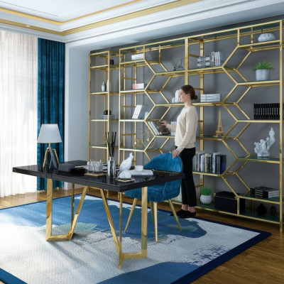 Luxus Schreibtisch Computertisch Arbeitszimmer Bürotisch Esstisch Edler