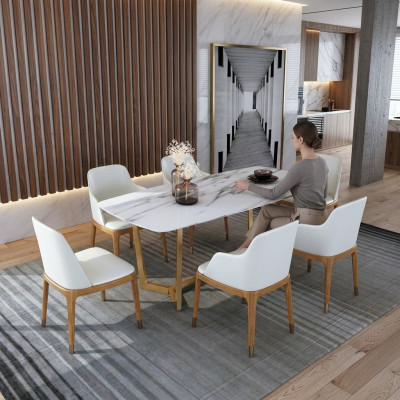 Luxus Designer Edelstahl Metall Ess Tisch Tische Wohn Zimmer 160x90cm