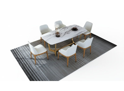 Luxus Designer Edelstahl Metall Ess Tisch Tische Wohn Zimmer 160x90cm