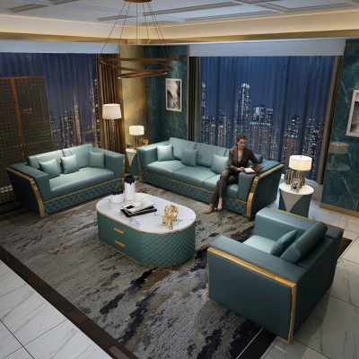 Sofagarnitur Couch Garnitur 3+2+1 Designersofa Design Couch Sitzgruppe 3tlg.