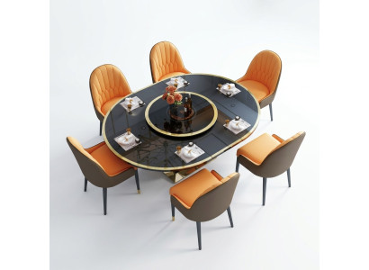 Designer Tisch Esszimmertisch Oval Glas Rund Tische Moderner Ausziehbarer