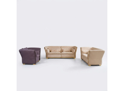 Sofagarnitur Relax 3+2+1 Sitzer Set Design Sofas Polster Couchen Leder