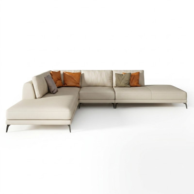 Ecksofa Polster Garnitur Wohnlandschaft Dekor L Form Designer Sofa Couch