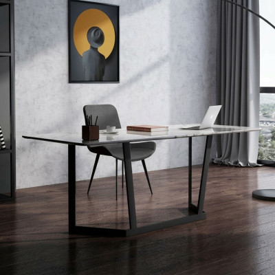 Italienische Stil Möbel Schreibtisch Edelstahl Designer Tische Luxus Tisch