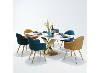 Esstisch Italienische Designer Möbel Büro Konferenz Luxus Tisch Metall