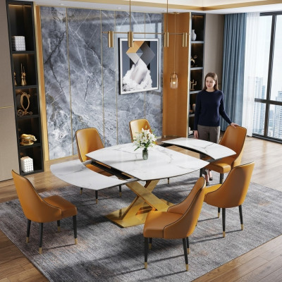Moderner Holztisch Esstisch Tisch Holz Tische 120/180cm Ess Zimmer