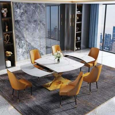 Moderner Holztisch Esstisch Tisch Holz Tische 120/180cm Ess Zimmer