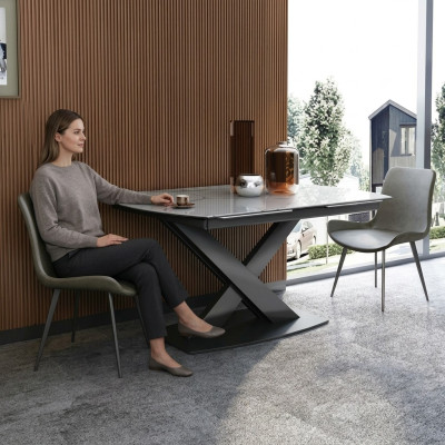 Moderner Holztisch Esstisch Tisch Holz Tische 120/180cm Ess Zimmer Ausziehbar