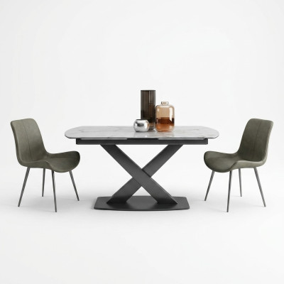 Moderner Holztisch Esstisch Tisch Holz Tische 120/180cm Ess Zimmer Ausziehbar