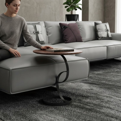 Beistelltisch Runder Tisch Couchtisch Sofa Metall Deko Wohnzimmer Runde