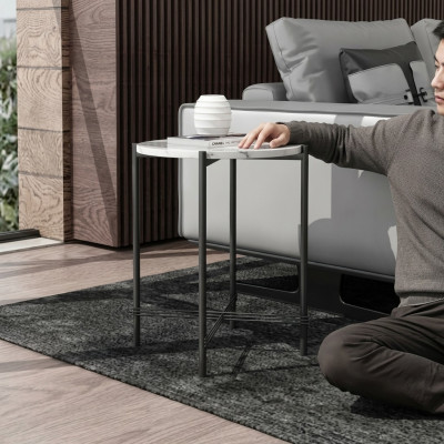 Beistelltisch Runder Tisch Couchtisch Sofa Tisch Wohnzimmer Runde