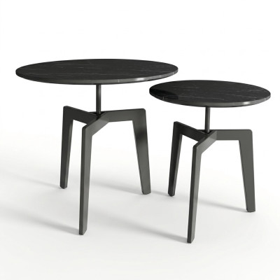 Set 2x Deko Couchtisch Kaffeetisch Beistelltisch Designer Wohnzimmertisch