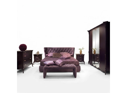 Schlafzimmer Italienische Möbel Set Luxus Chesterfield 6tlg. Massivholz
