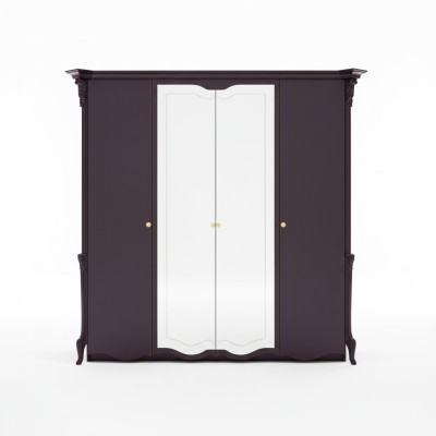 Wunderschöner Kleiderschrank mit Spiegeltüren in edlem italienischen Design