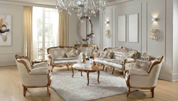 Klassische Stil Möbel Italien Sofagarnitur Garnituren Gruppe 3+2 xlmoebel®