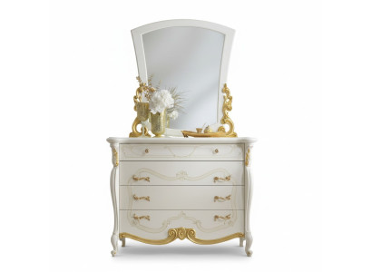 Elegante Stil Möbel Schlafzimmer Schrank Kommode Klassische Anrichte mit Spiegel