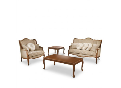 Sofagarnitur 3+2 Sitzer Set Design Sofa Polster Couchen Couch Klassisch 2 tlg. Massivholz