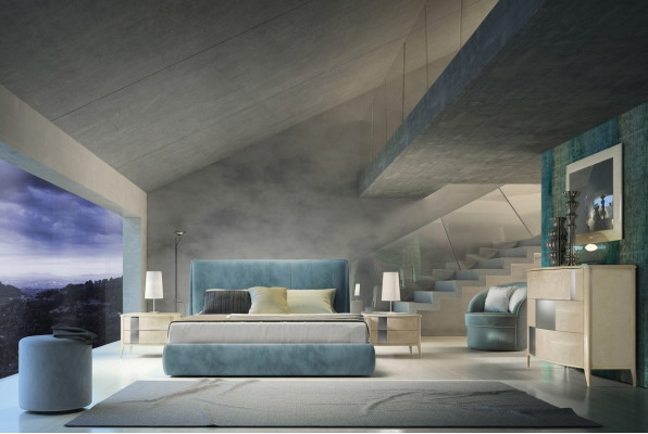 Designer Bett Polster Design Luxus Doppel Hotel Betten Schlaf Zimmer