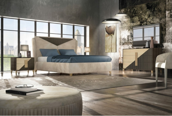 Bett Betten Doppelbett Schlafzimmer Ehe Polster Designer Doppelbetten