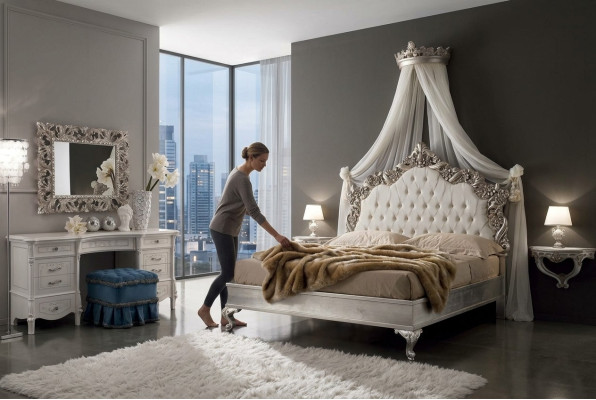 Bett + 2x Nachttisch 3 tlg. Schlafzimmer Set Design Modern Luxus Chesterfield