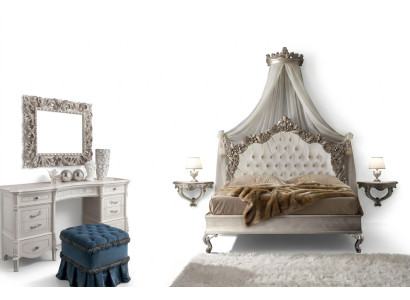 Schlafzimmer Komplett Set Königliches Barock Bett Schminktisch Nachttisch 6 tlg.