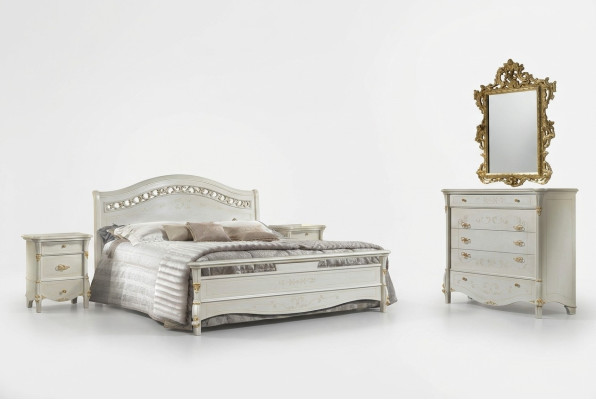 Schlafzimmer Set Bett + 2x Nachttisch Polster Luxus Betten Doppel Hotel Betten