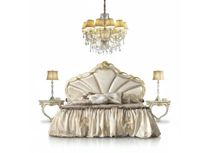 Design Schlafzimmer 3tlg. Bett 2x Nachttisch Klassischer Luxus Betten Set Möbel