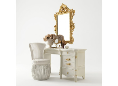 Schminktisch Spiegel Hocker Anrichte Schlafzimmer Kommode Barock Rokoko 3tlg neu