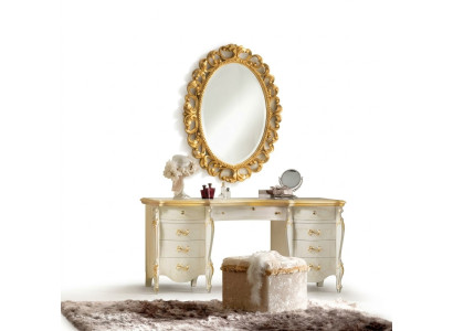 Schminktisch Spiegel Hocker Set Komplett Kommode Schlafzimmer Neu 3tlg. Konsole