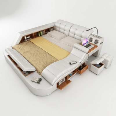 Bett Multifunktion - Tresor - Wärme Liege - USB - Sound Doppel Hotel