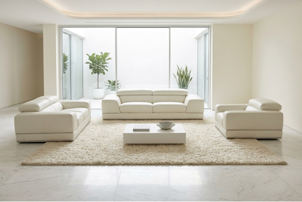Ledersofa Couch Wohnlandschaft 3+1+1 Neu Garnitur Sofa Sofagarnitur