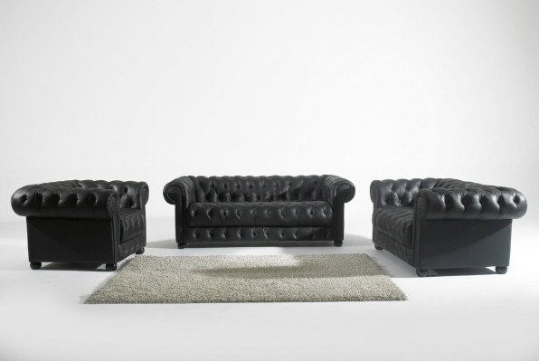 Chesterfield Sofa 2 Sitzer Polster Design Couchen Sofas Garnitur NEU