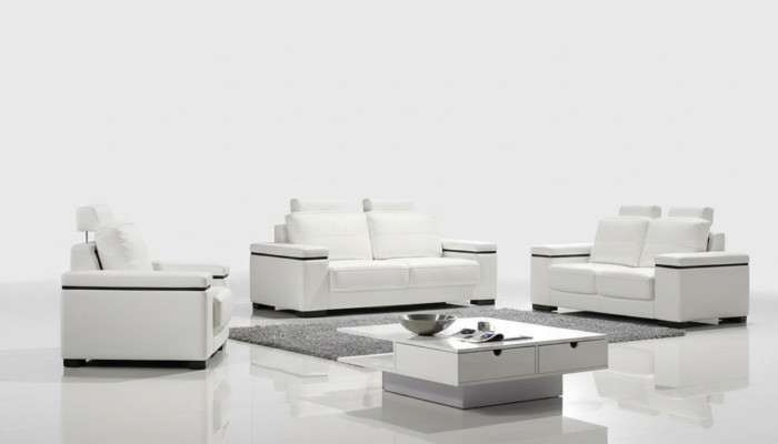 Sofagarnitur 3+2+1 Sitzer Set Design Sofas Polster Leder Relax Couchen
